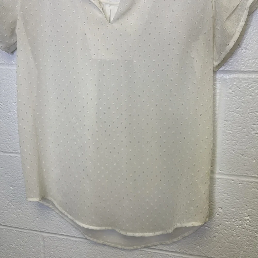 Daniel Rainn Cream V-Neck Blouse - Picture 5 of 9